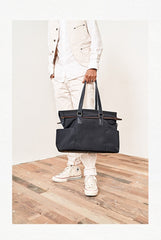 Cool Black Nylon Mens 15 inches Large Messenger Bag Briefcase Handbag Nylon Travel Green Shoulder Bag for Men - imessengerbags