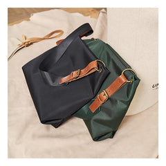 Fashion Nylon Mens Womens Black Tote Shoulder Bag Messenger Bag Messenger Tote Bag for Men Women - imessengerbags