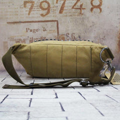 Canvas Mens Chest Bag Khaki Waist Bags Hip Bag Black Canvas Fanny Pack For Men