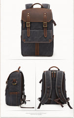 CANVAS WATERPROOF MENS CANON CAMERA BACKPACK LARGE NIKON CAMERA BAG DSLR CAMERA BAG FOR MEN - imessengerbags