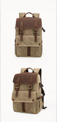 CANVAS WATERPROOF MENS CANON CAMERA BACKPACK LARGE NIKON CAMERA BAG DSLR CAMERA BAG FOR MEN - imessengerbags