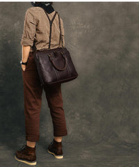 Coffee Leather Mens 15