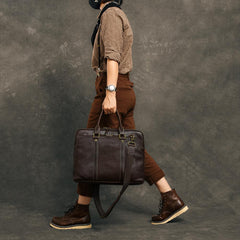 Coffee Leather Mens 15
