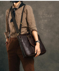 Coffee Leather Mens 15