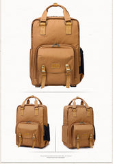 CANVAS WATERPROOF MENS 15'' CANON CAMERA BACKPACK LARGE NIKON CAMERA BAG DSLR CAMERA BAG FOR MEN - imessengerbags