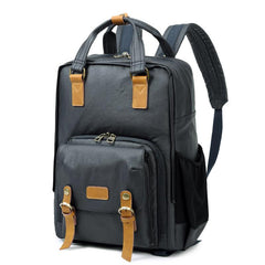 CANVAS WATERPROOF MENS 15'' CANON CAMERA BACKPACK LARGE NIKON CAMERA BAG DSLR CAMERA BAG FOR MEN - imessengerbags