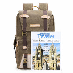 CANVAS WATERPROOF MENS CANON CAMERA BACKPACK 15'' LARGE NIKON CAMERA BAG DSLR CAMERA BAG FOR MEN - imessengerbags