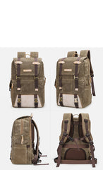 CANVAS WATERPROOF MENS CANON CAMERA BACKPACK 15'' LARGE NIKON CAMERA BAG DSLR CAMERA BAG FOR MEN - imessengerbags