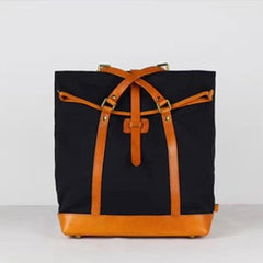 Canvas Leather Mens Backpack Travel Backpacks Laptop Backpack for men - imessengerbags