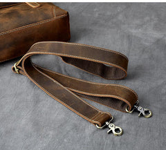 Leather Mens Brown Briefcase 13'' Laptop Bag Messenger Bag Shoulder Bag For Men - imessengerbags