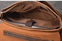 Leather Mens Brown Briefcase 14'' Laptop Bag Messenger Bag Shoulder Bag For Men - imessengerbags
