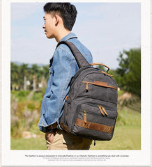 GREEN LARGE CANVAS WATERPROOF MENS CANON CAMERA BACKPACK NIKON CAMERA BAG DSLR CAMERA BAG FOR MEN - imessengerbags