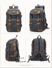 Brown CANVAS WATERPROOF MENS 15'' CANON CAMERA BACKPACK LARGE NIKON CAMERA BAG DSLR CAMERA BAG FOR MEN - imessengerbags