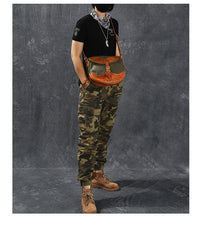 Canvas Leather Mens Womens Army Green Saddle Side Bag Messenger Bag Small Shoulder Bag For Men - imessengerbags
