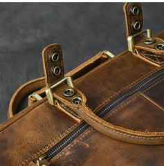 Canvas Leather Mens Womens Dark Coffee Travel Side Bag Messenger Bag Large Shoulder Bag For Men - imessengerbags