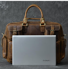 Canvas Leather Mens Womens Dark Coffee Travel Side Bag Messenger Bag Large Shoulder Bag For Men - imessengerbags