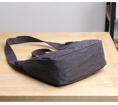 Canvas Leather Mens Womens Handbag Tote Bag White Shoulder Bag Tote Purse For Men - imessengerbags
