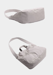 Canvas Leather Mens Womens Handbag Tote Bag White Shoulder Bag Tote Purse For Men - imessengerbags