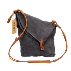 Canvas Mens Womens Casual Gray 12‘’ Courier Bag Side Bag Messenger Bag for Men - imessengerbags