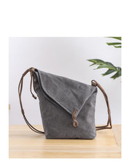 Canvas Mens Womens Casual Gray 12‘’ Courier Bag Side Bag Messenger Bag for Men - imessengerbags