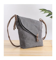 Canvas Mens Womens Casual Gray 12‘’ Courier Bag Side Bag Messenger Bag for Men - imessengerbags