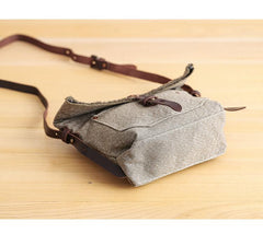Canvas Mens Womens Small Side Bag Black Handbag Shoulder Bag Messenger Bag for Men - imessengerbags