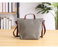 Canvas Mens Womens Small Side Bag Black Handbag Shoulder Bag Messenger Bag for Men