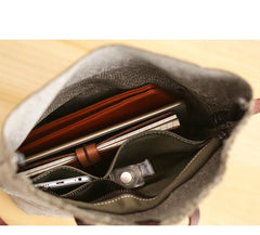 Canvas Mens Womens Small Side Bag Black Handbag Shoulder Bag Messenger Bag for Men - imessengerbags