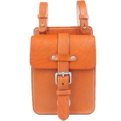 Black Handmade Brown Leather Mens Waist Bag Belt Pouch Phone Hip Bag For Men - imessengerbags