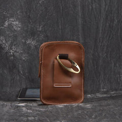 Brown Leather Cigarette Bag Holster Waist Pouches Waist Bag Belt Pouch Belt Bag For Men