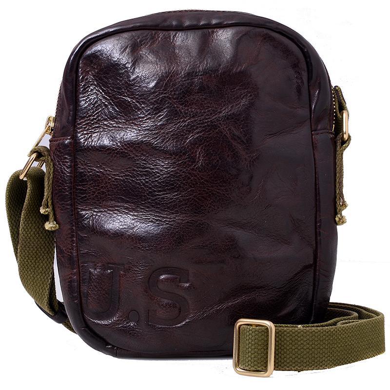 Casual Coffee Leather Men Vertical Side Bag Green Small Messenger Bag Black Courier Bag For Men - imessengerbags