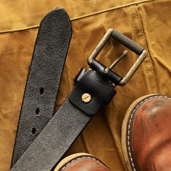 Cool Leather Simple Black Leather Belts Mens Belt Men Brown Leather Belts for Men