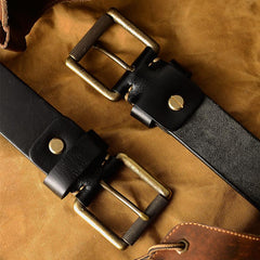 Cool Leather Simple Black Leather Belts Mens Belt Men Brown Leather Belts for Men