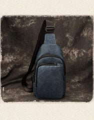 Casual Brown Sling Bag LEATHER MENS Sling Pack One Shoulder BackPack FOR MEN - imessengerbags