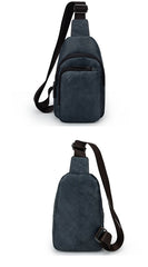 Casual Brown Sling Bag LEATHER MENS Sling Pack One Shoulder BackPack FOR MEN