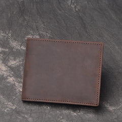 Cool RFID Leather Mens Bifold Small Wallet billfold Wallet Front Pocket Wallets for Men - imessengerbags