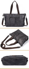 Casual Black Brown Leather Men Handbag Overnight Bags Travel Bags Weekender Bags For Men - imessengerbags