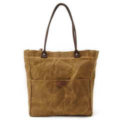 Casual Canvas Leather Black Ladies Mens Shopping Bag Tote Bag Shoulder Bag Tote Purse For Women - imessengerbags