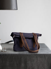 Casual Canvas Mens Womens Large 14‘’ Khaki Handbag Tote Bag Brown Shoulder Bag Tote Purse For Men - imessengerbags