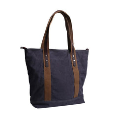 Casual Canvas Mens Womens Large 14‘’ Khaki Handbag Tote Bag Brown Shoulder Bag Tote Purse For Men - imessengerbags