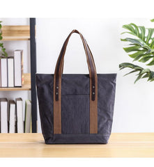 Casual Canvas Mens Womens Large 14‘’ Khaki Handbag Tote Bag Brown Shoulder Bag Tote Purse For Men - imessengerbags