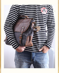 Casual Canvas Leather Mens Khaki Handbag 14'' Side Bag Gray Messenger Bag For Men - imessengerbags