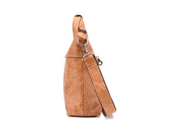 Vintage Fashion Leather Mens 13inch Briefcase Laptop Shoulder Bag Business Bag Handbag For Men - imessengerbags