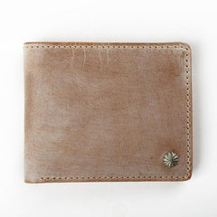 Casual Handmade Mens Black billfold Wallet Red Bifold Card Wallet Small Wallet For Men - imessengerbags