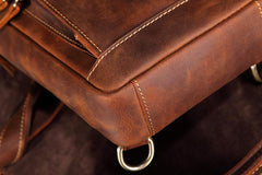 Casual Leather Chest Bag Sling Bag Crossbody Sling Bag Hiking Sling Bag For Men