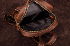 Casual Leather Chest Bag Sling Bag Crossbody Sling Bag Hiking Sling Bag For Men