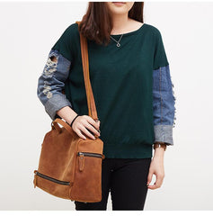 Casual Leather Mens Brown Messenger Bag Travel Bag Handbag Shoulder Bag for Men - imessengerbags