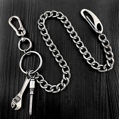 Cool Silver Mens Womens Pants Chain Long Biker Wallet Chain Jeans Chain Jean Chain For Men - imessengerbags