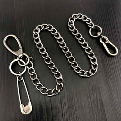 Cool Silver Mens STAINLESS STEEL Pants Chain Fashion Womens Jeans Chain Jean Chain Wallet Chain For Men - imessengerbags