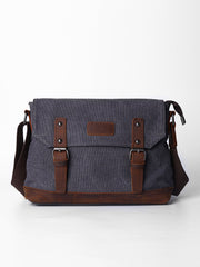 Casual Canvas Mens Womens Simple 10‘’ Side Bag Green Courier Bag Messenger Bag Backpack for Men - imessengerbags